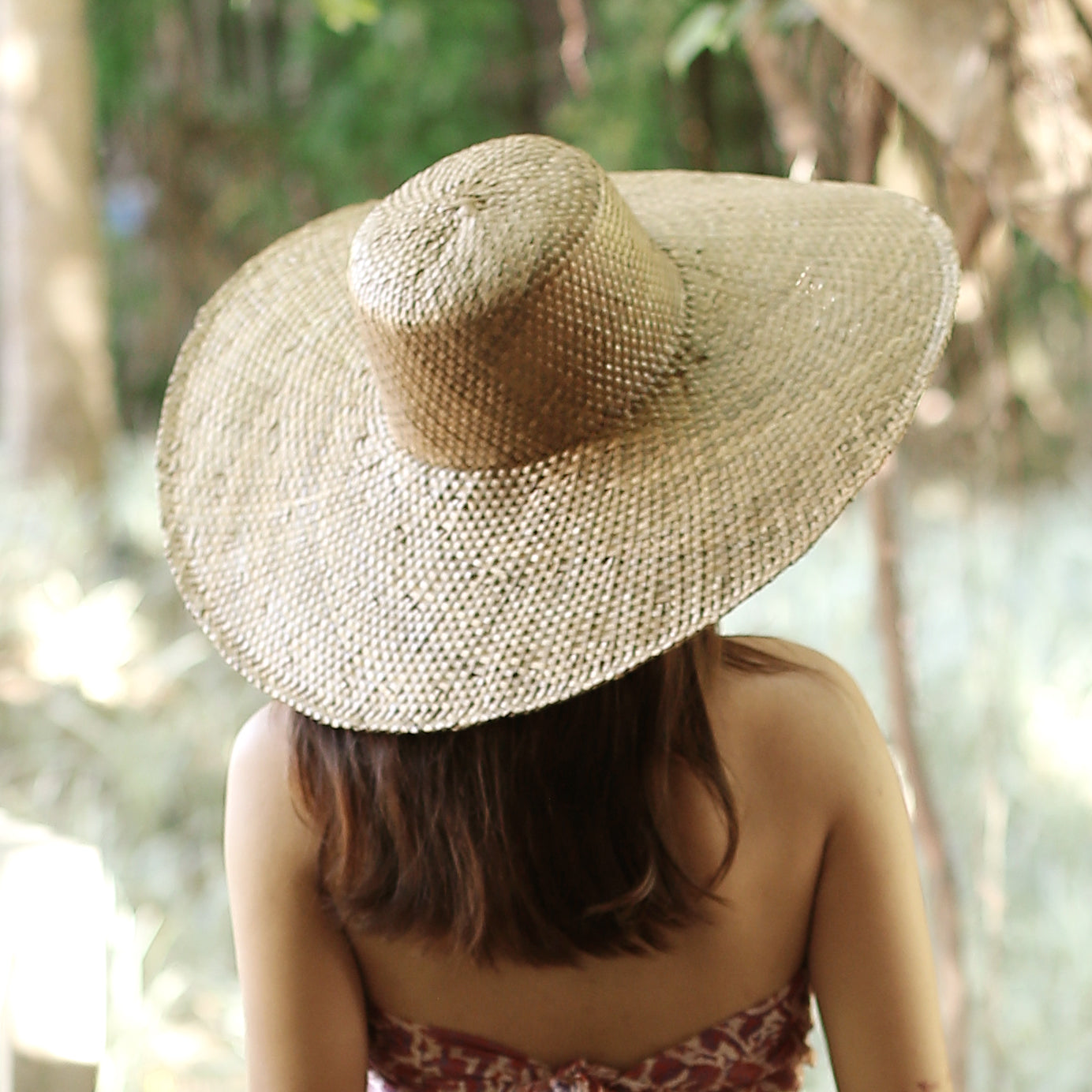 Ivy's Crown Wide Round Palm Straw Hat