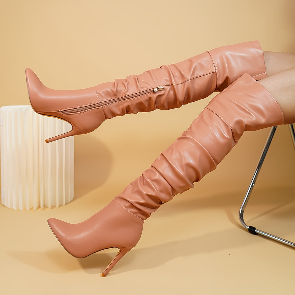 Ivy Muse - Sexy Stiletto Comfy Heeled Boots