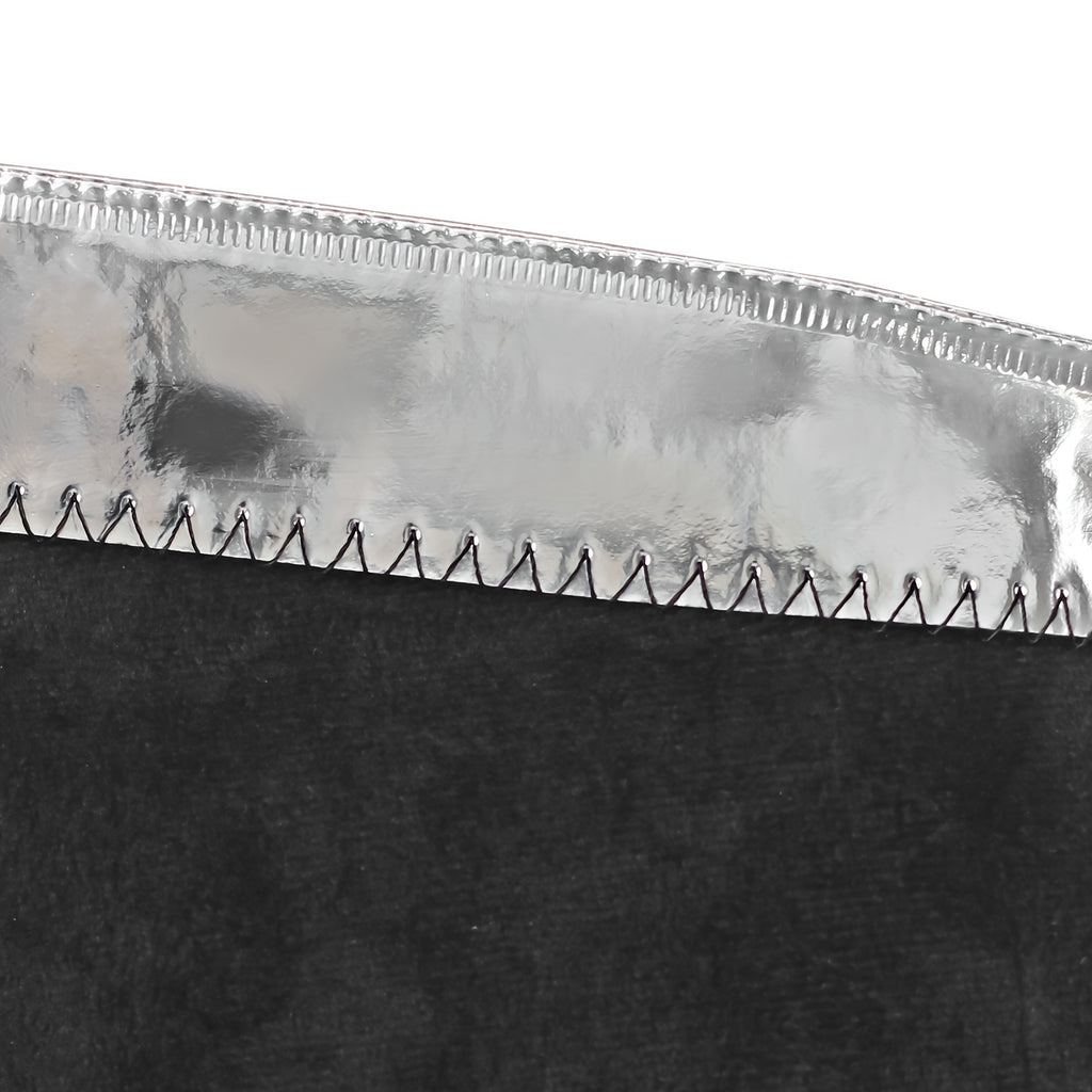 The Muse - Metallic Silver Stiletto Pointed Toe Knee High Fashion Boots