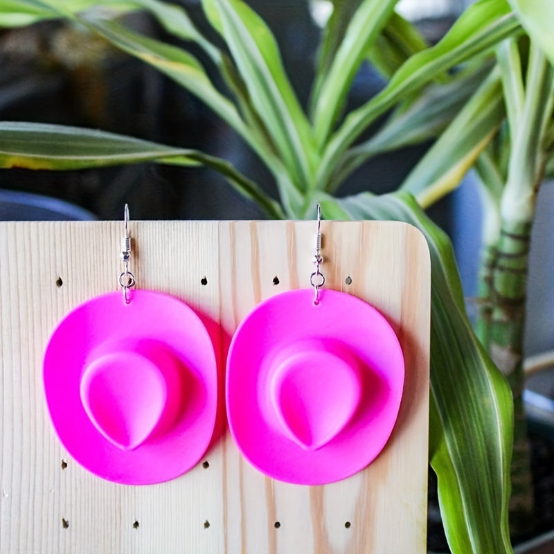 Muse Essentials Cowboy Hat Shaped Dangle Earrings