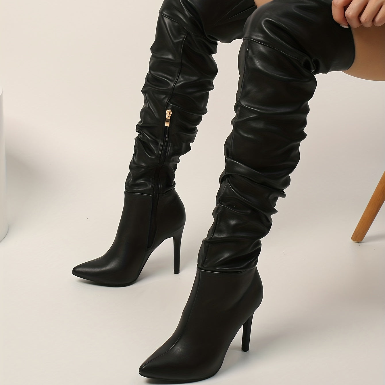 Ivy Muse - Sexy Stiletto Comfy Heeled Boots