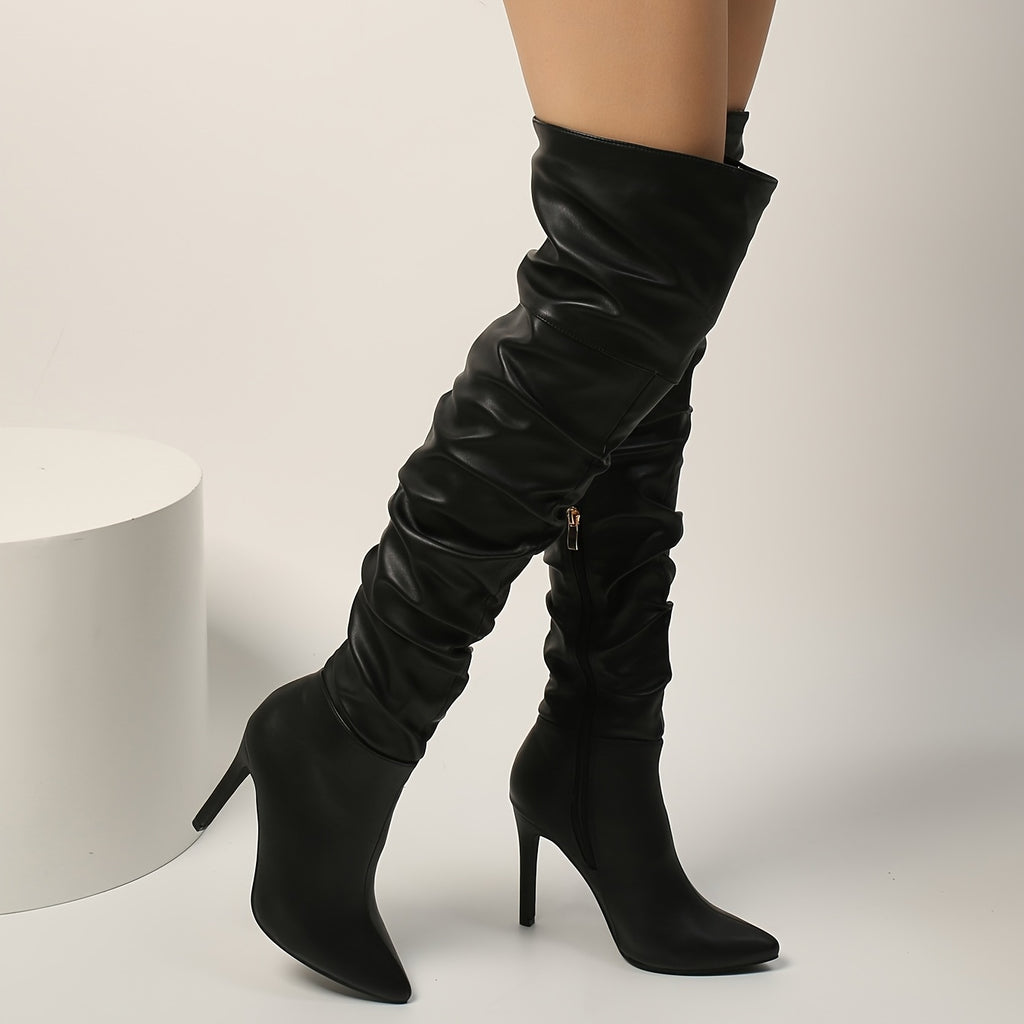Ivy Muse - Sexy Stiletto Comfy Heeled Boots