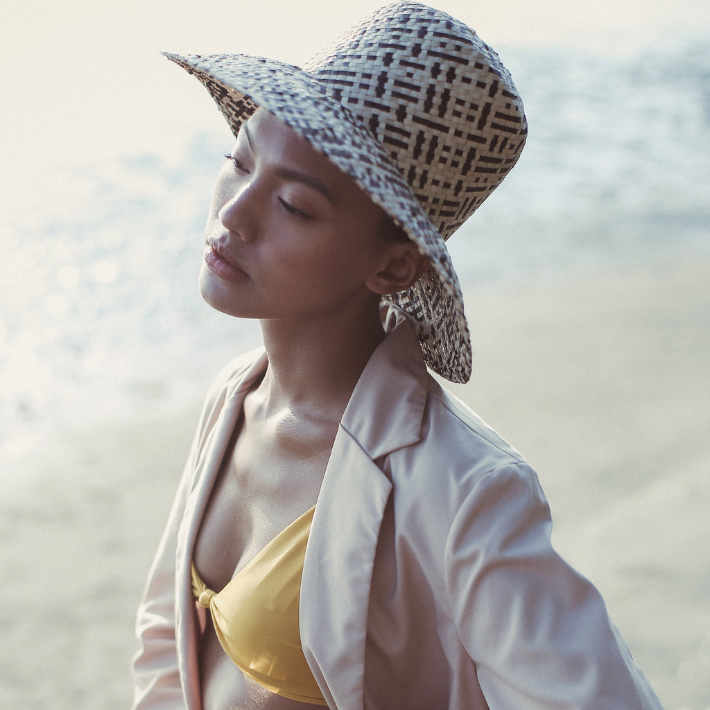 Ivy's Crown Statement Fisherman Bucket Straw Hat