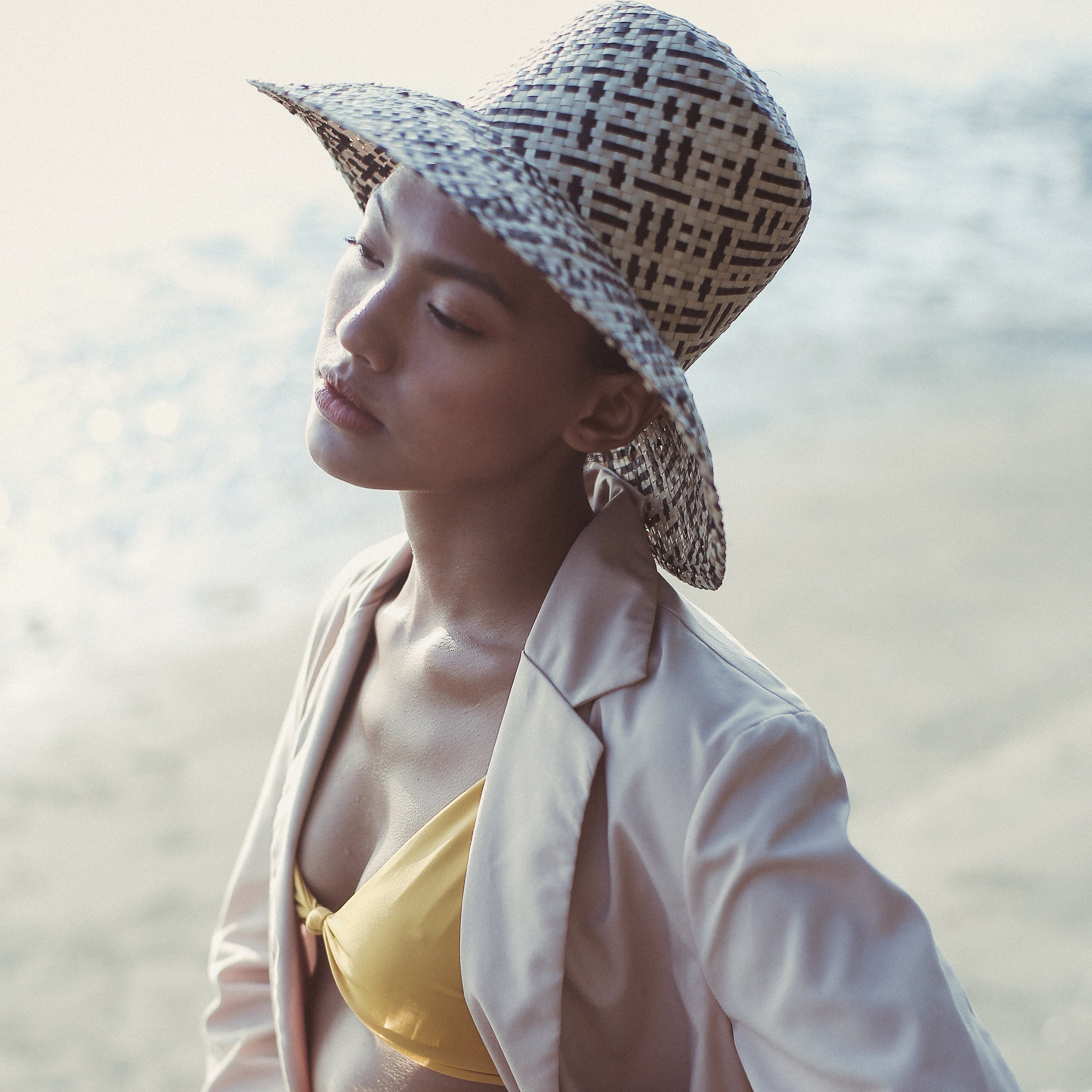Ivy's Crown Statement Fisherman Bucket Straw Hat