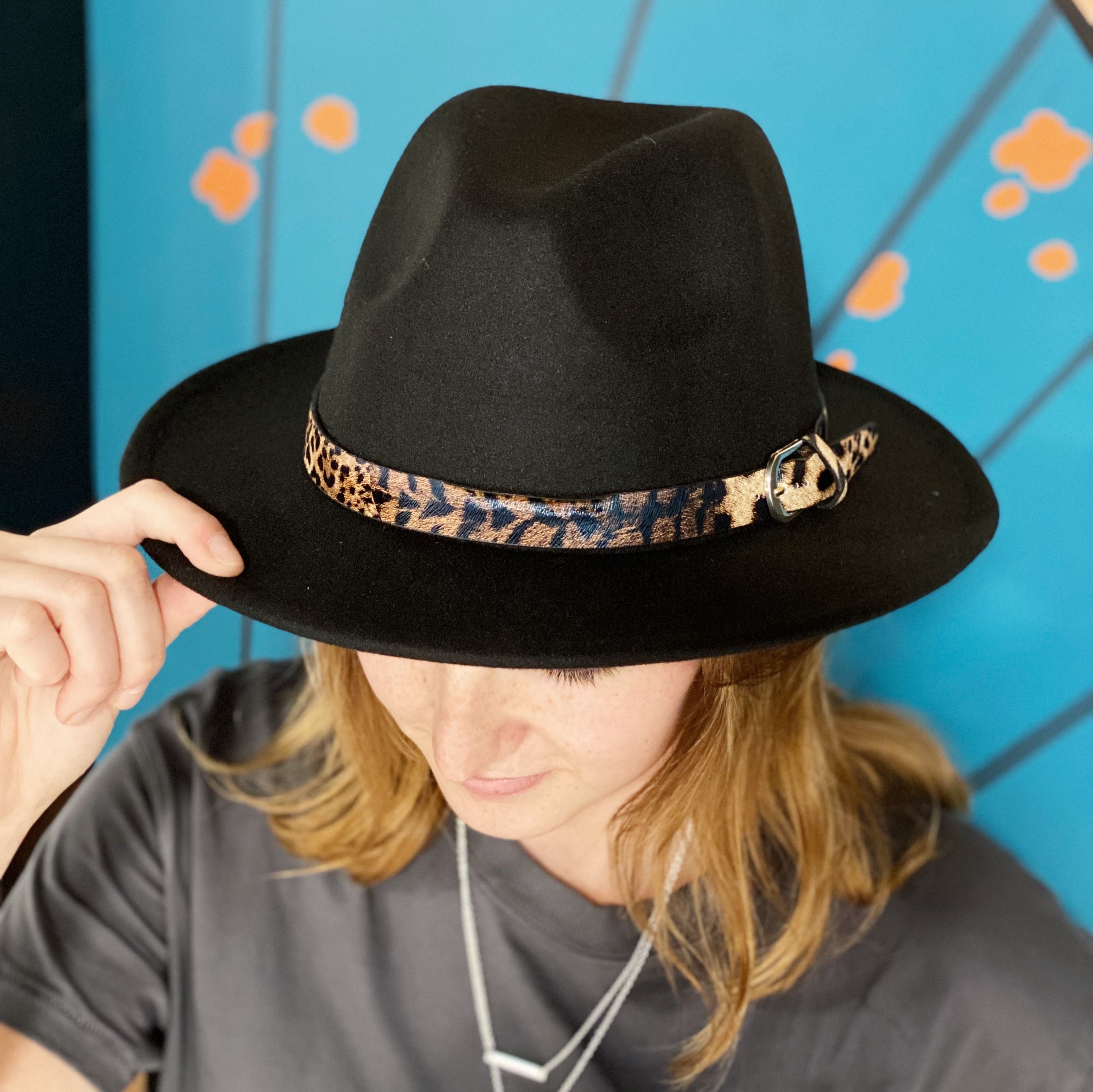 Ivy's Crown - Sassy Leopard Band Fedora Hat