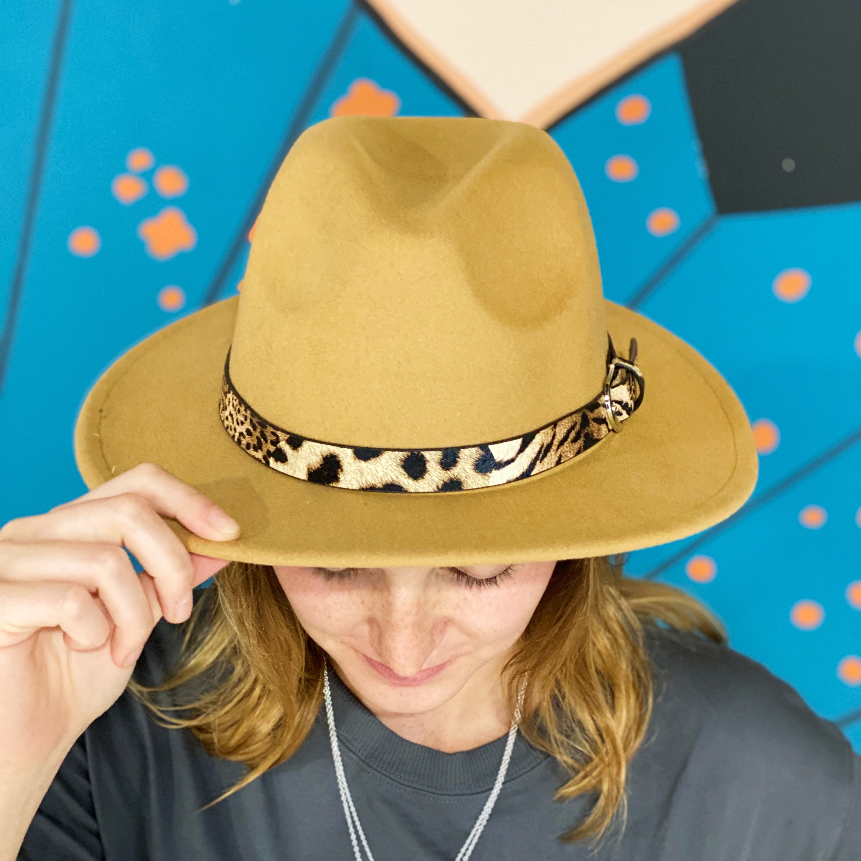 Ivy's Crown - Sassy Leopard Band Fedora Hat
