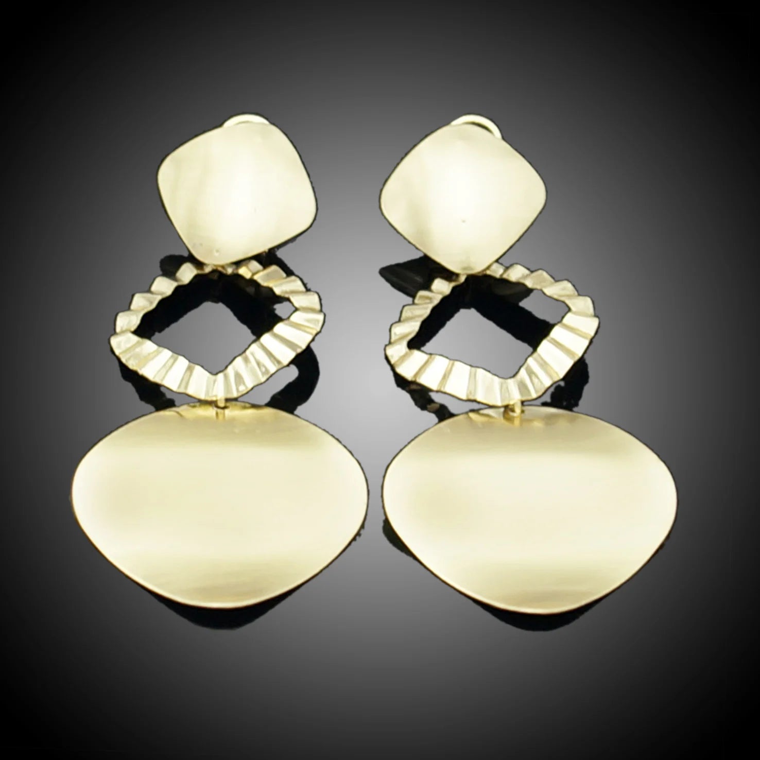 Muse Essentials - Gold Filled Big Earrings Pendant Style Earrings