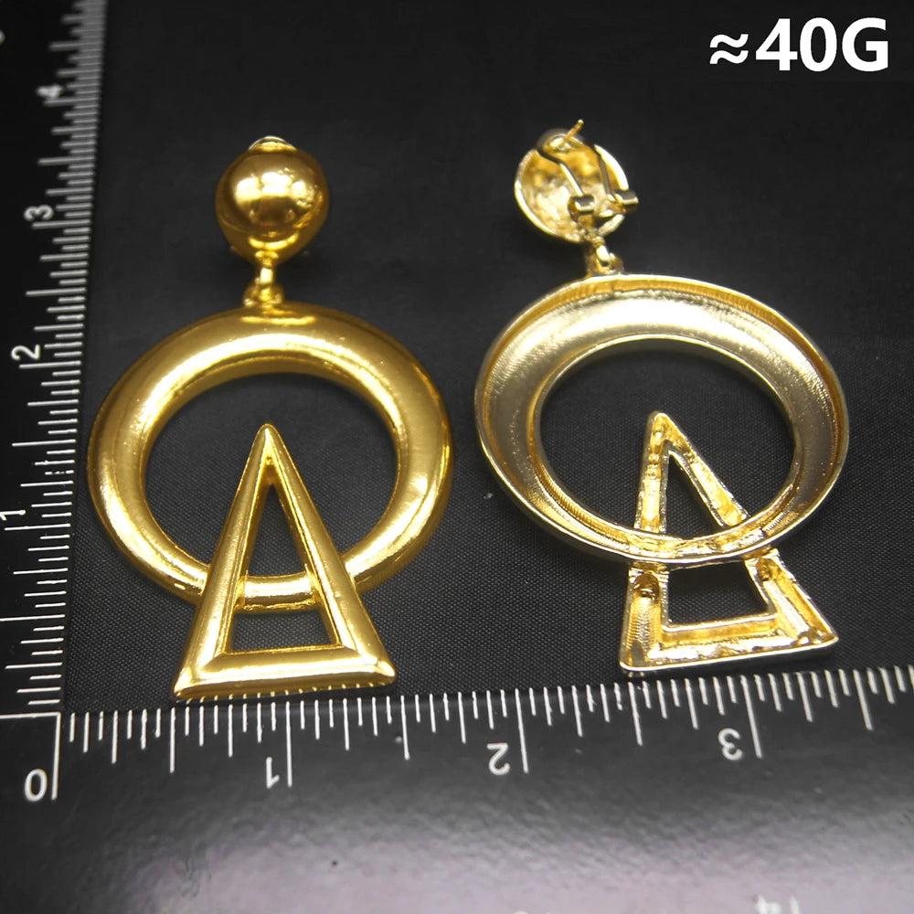 Muse Essentials - Big Cuban Chain Big Earrings Pendant Style Earrings