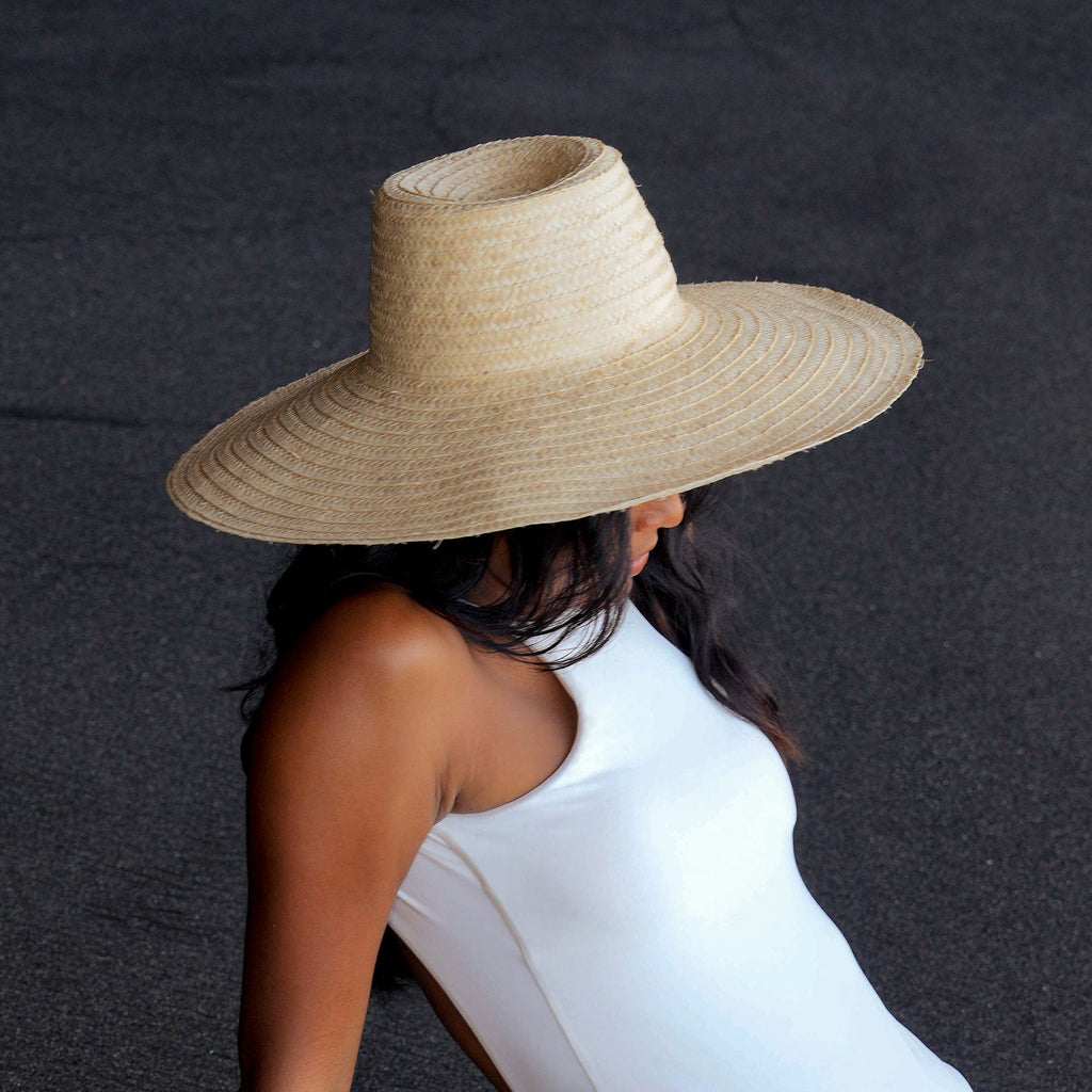 Ivy's Crown - Palm Straw Hats in Natural Beige