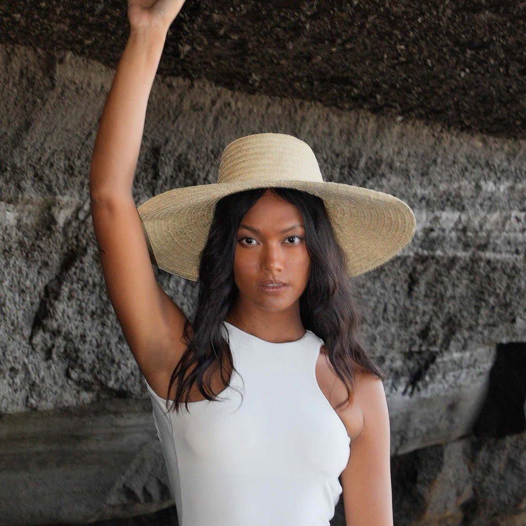 Ivy's Crown - Palm Straw Hats in Natural Beige