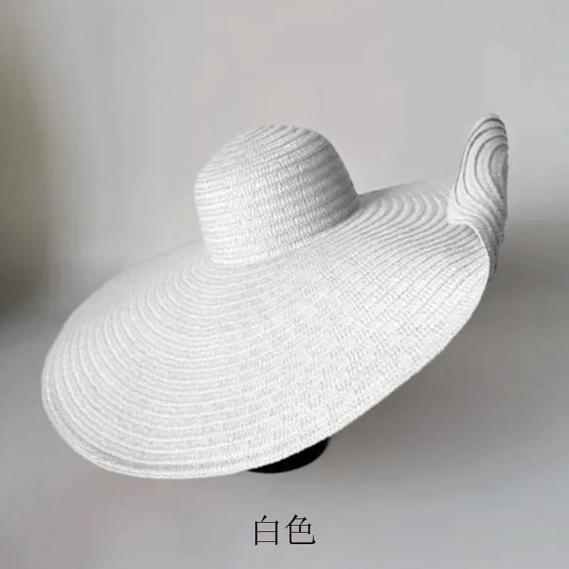 Ivy's Crown Oversized Elegant Beach Straw Hat