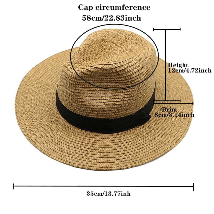 Ivy's Crown Wide Brim Straw Panama Hat