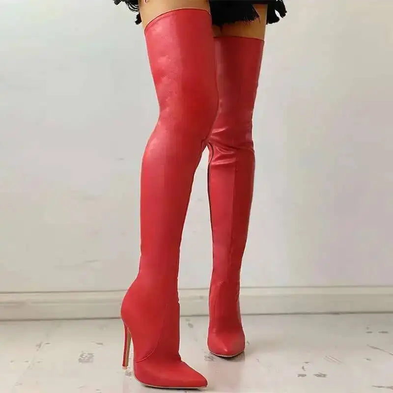 The Muse Step Edit Women's Boots Sexy High Heels Slim Over The Knee Boots