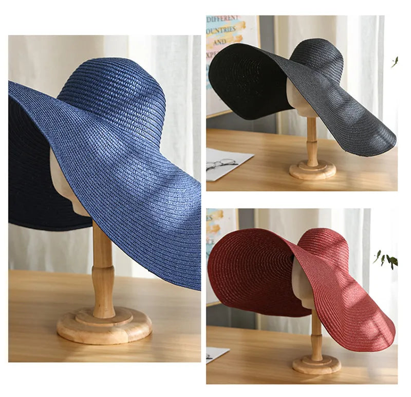 Ivy's Crown Oversize Wide Brim Straw Hat