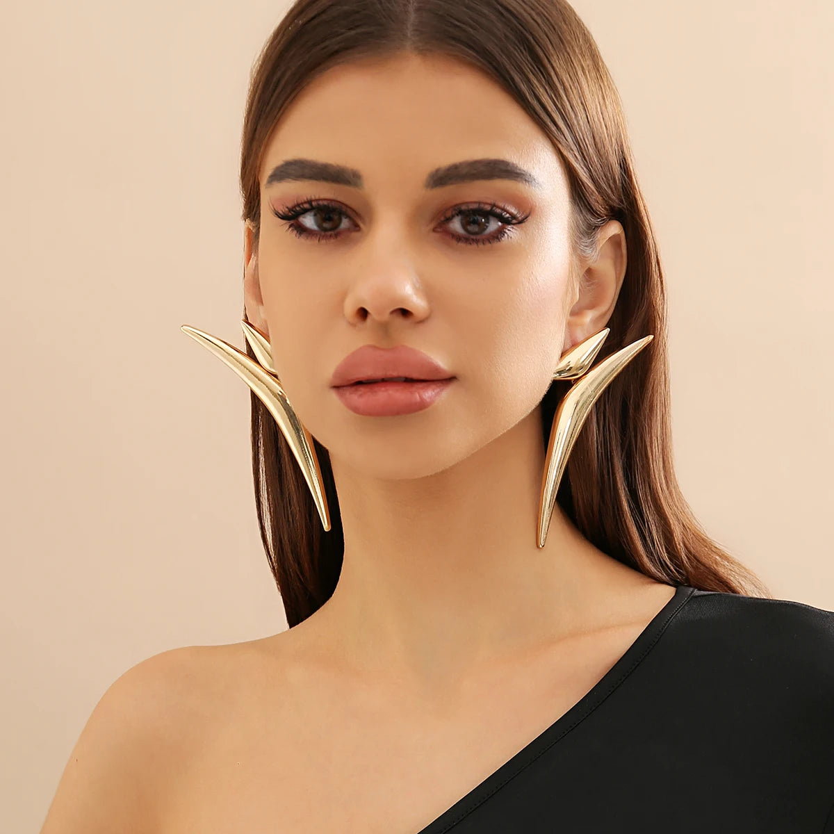 Muse Essentials - Exaggerated Statement Irregular Geometric Big Stud Earrings