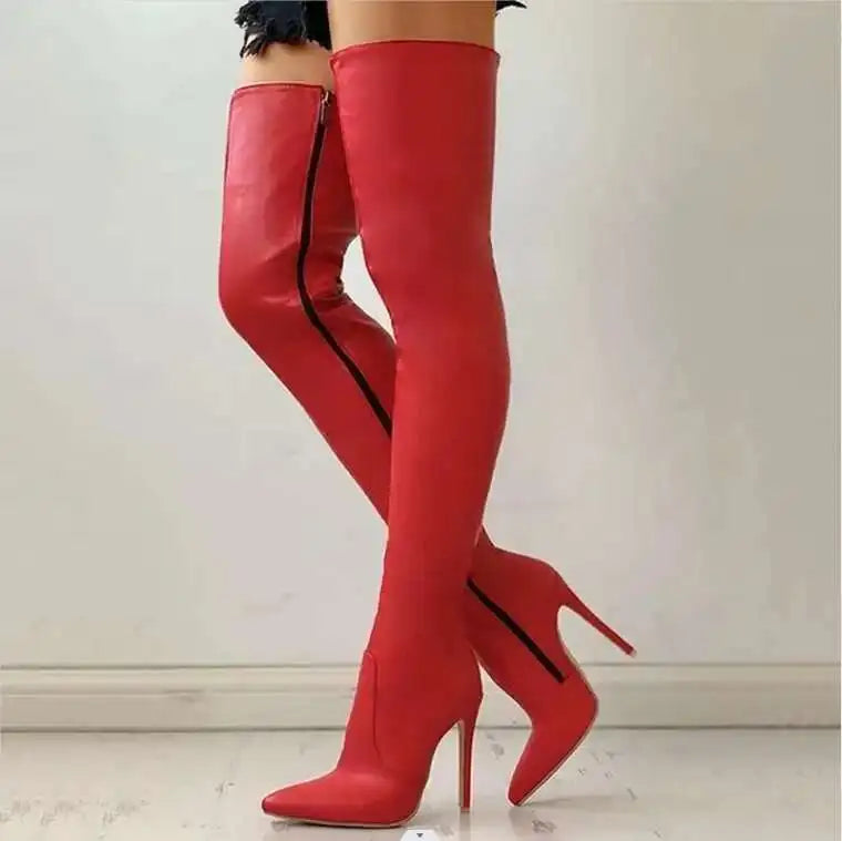 The Muse Step Edit Women's Boots Sexy High Heels Slim Over The Knee Boots