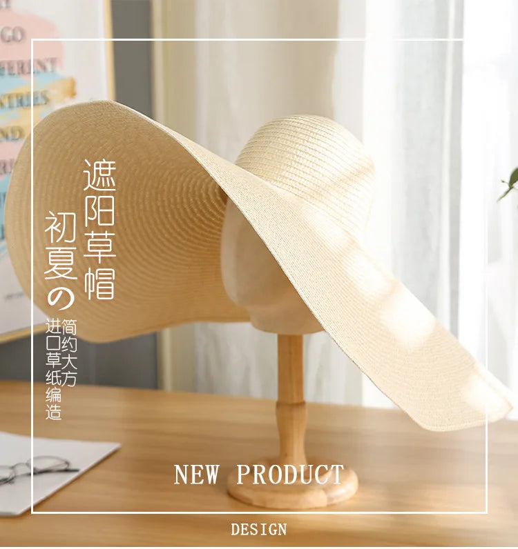 Ivy's Crown Oversize Wide Brim Straw Hat