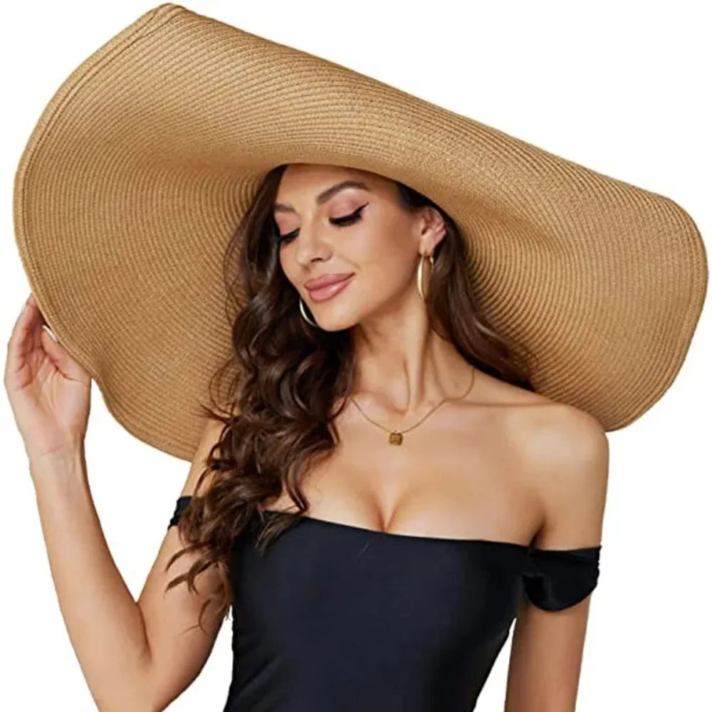 Ivy's Crown Oversized Elegant Beach Straw Hat