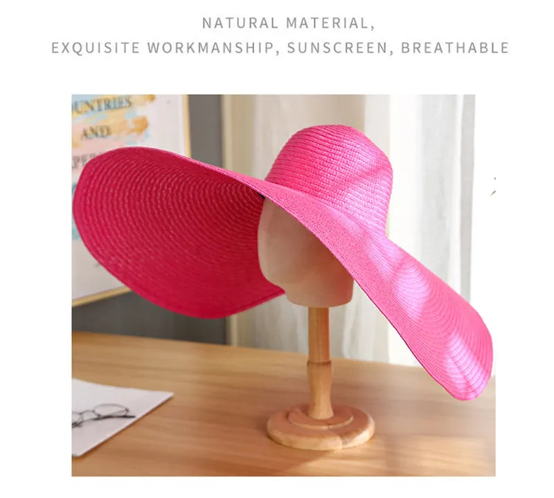 Ivy's Crown Oversize Wide Brim Straw Hat