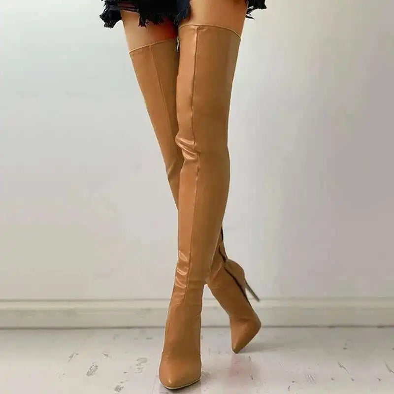The Muse Step Edit Women's Boots Sexy High Heels Slim Over The Knee Boots