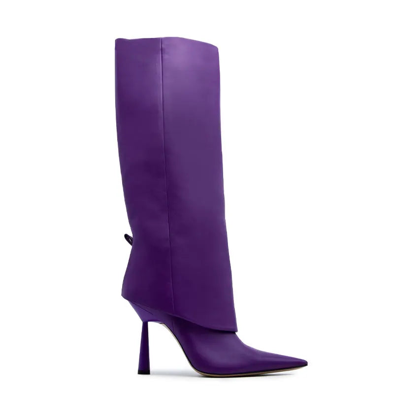 The Muse Step Edit Elegant Women's High-heeled Knee High Boots
