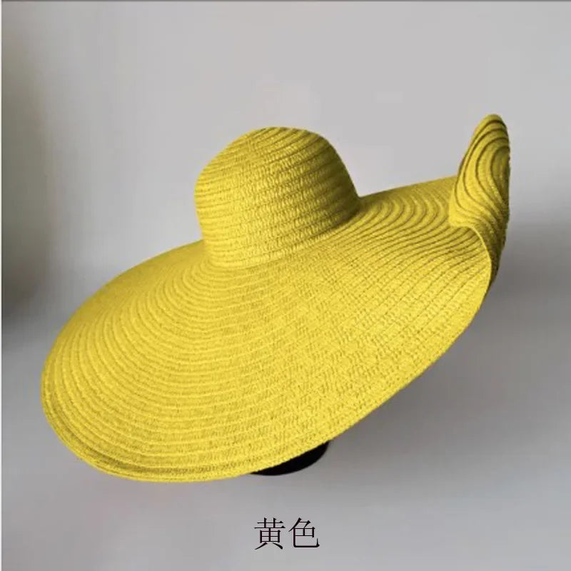 Ivy's Crown Oversized Elegant Beach Straw Hat