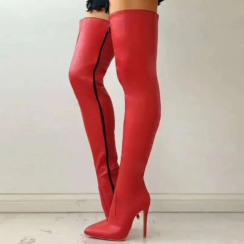 The Muse Step Edit Women's Boots Sexy High Heels Slim Over The Knee Boots