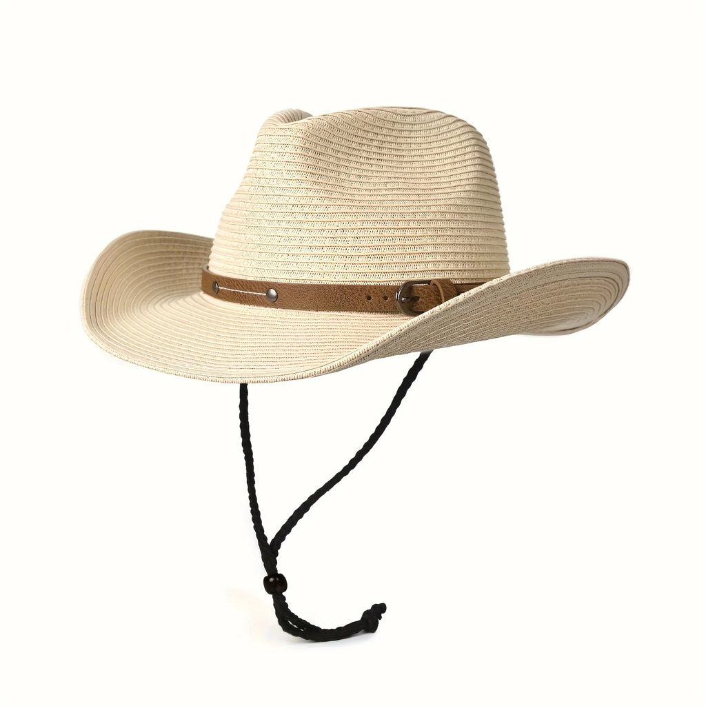 Ivy 's Crown Wide Brim Straw Western Hat