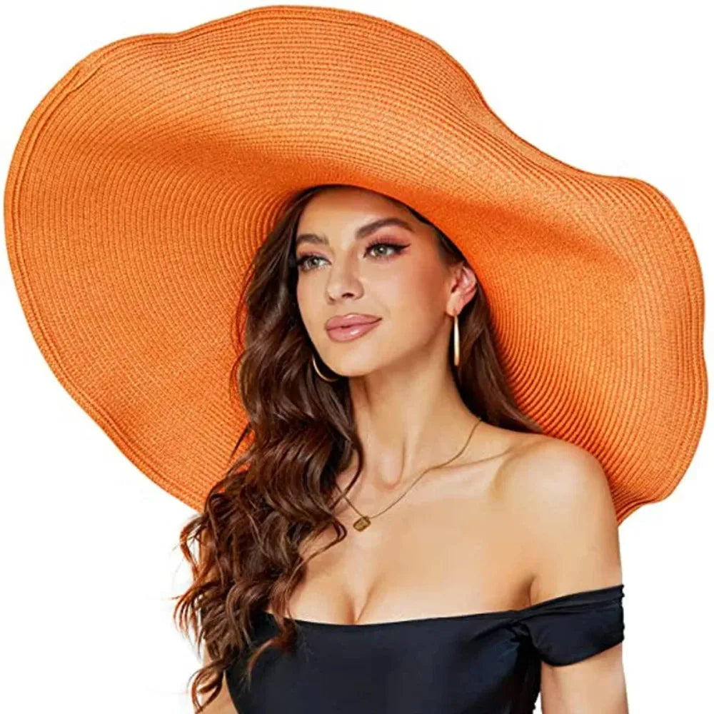 Ivy's Crown Oversized Elegant Beach Straw Hat