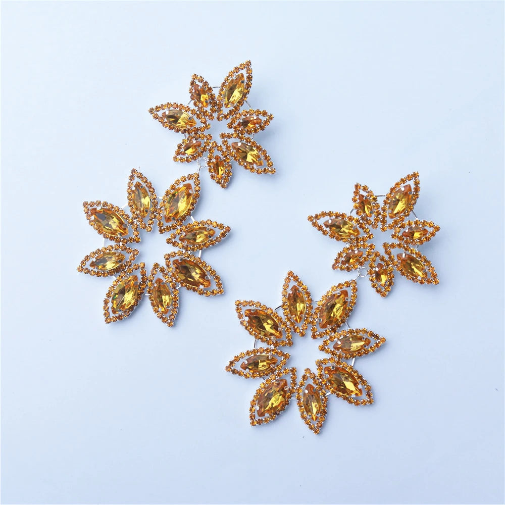 Muse Essentials - Exaggerated Statement  Big Flower Earrings