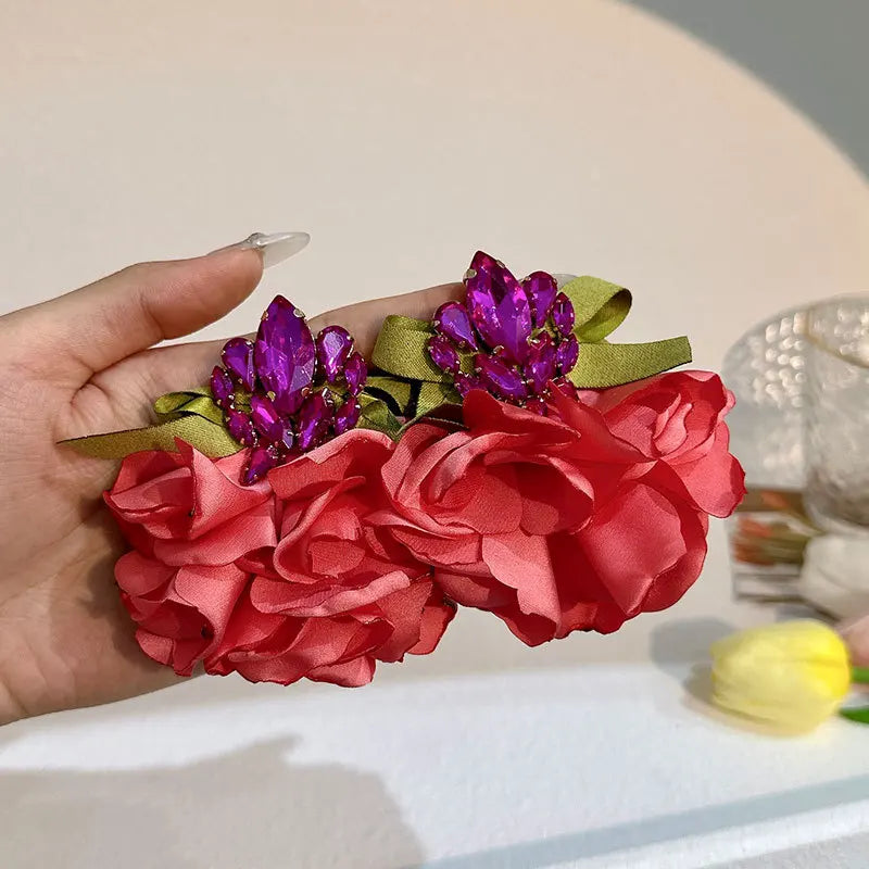 Muse Essentials - Statement Bohemian Flowers Big Dangle Earrings