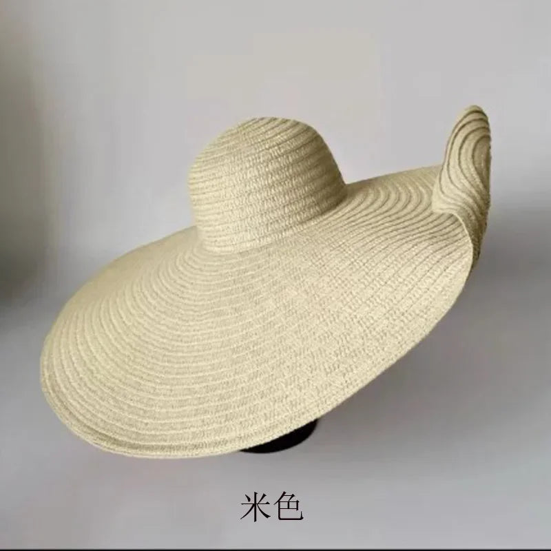Ivy's Crown Oversized Elegant Beach Straw Hat