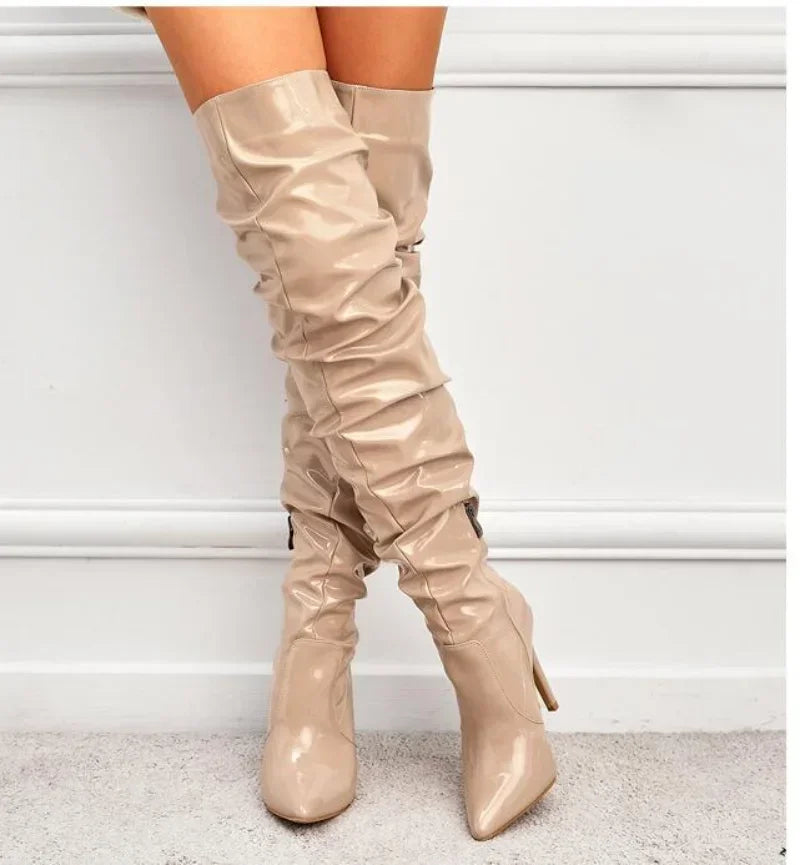 The Muse Step Edit Over-the-knee Boots Women Fashion Pointed Toe Boots