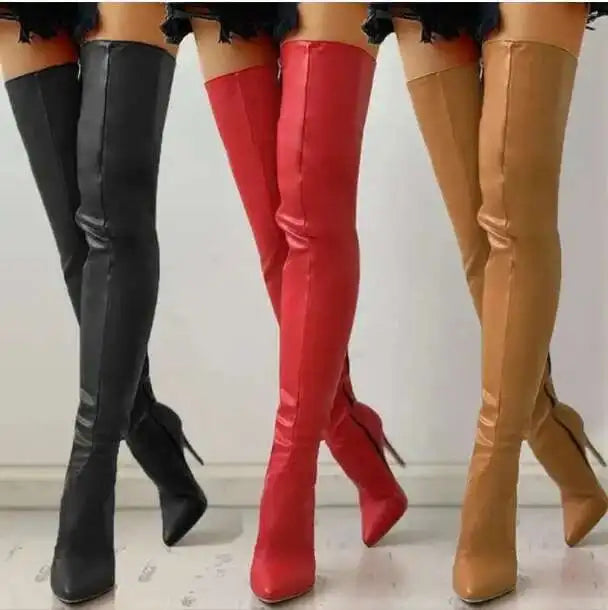 The Muse Step Edit Women's Boots Sexy High Heels Slim Over The Knee Boots