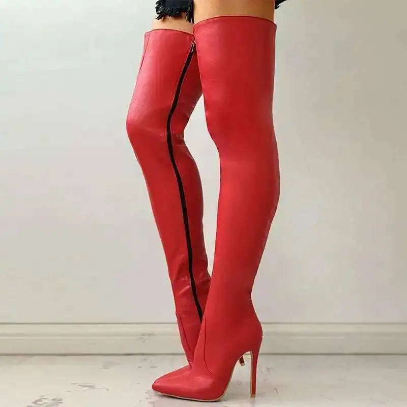 The Muse Step Edit Women's Boots Sexy High Heels Slim Over The Knee Boots