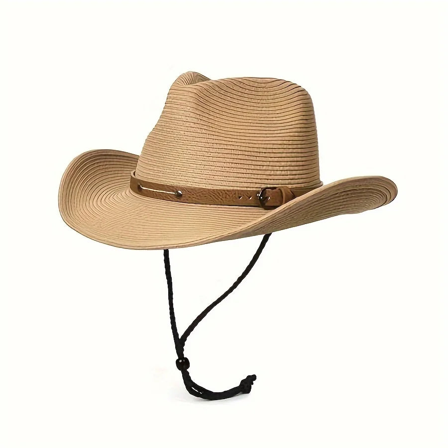 Ivy 's Crown Wide Brim Straw Western Hat