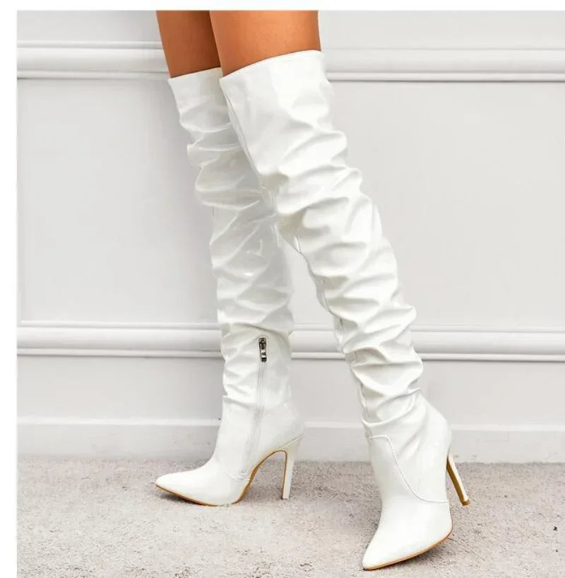 The Muse Step Edit Over-the-knee Boots Women Fashion Pointed Toe Boots