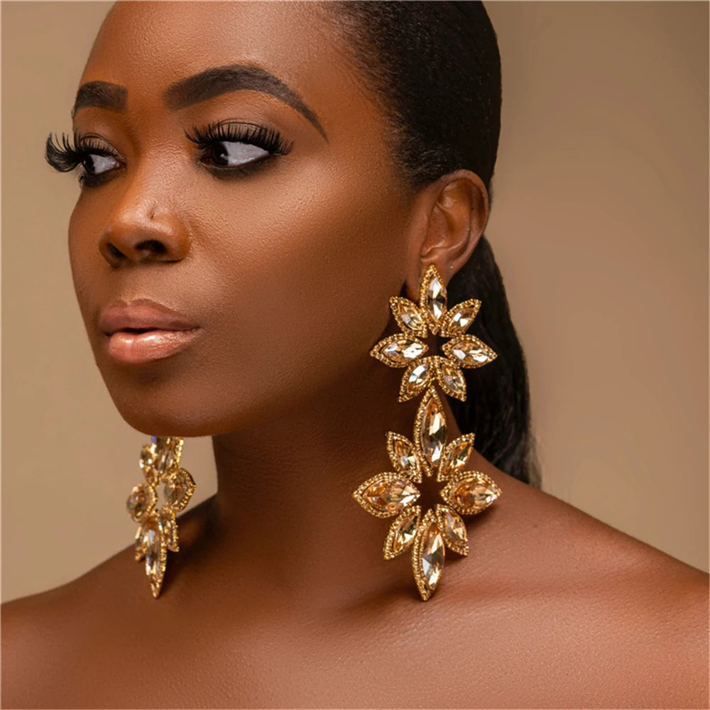 Muse Essentials - Exaggerated Statement  Big Flower Earrings
