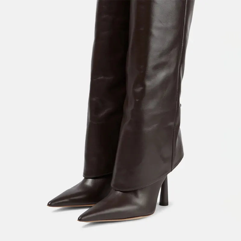 The Muse Step Edit Elegant Women's High-heeled Knee High Boots