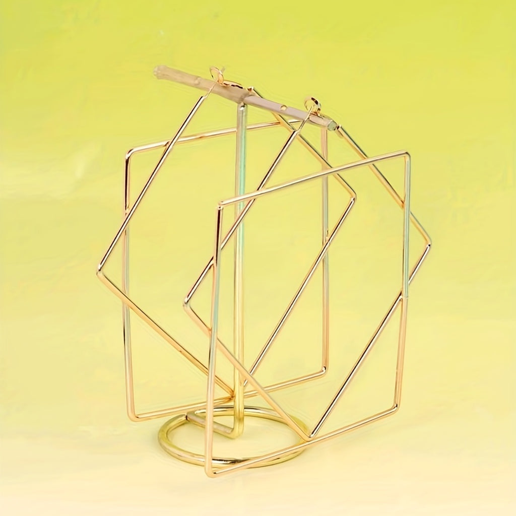 Muse Essentials - Personality Geometric Square Hoop Earrings
