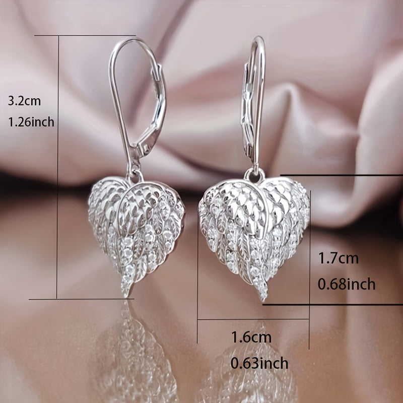 Muse Essentials - Elegant Heart Circle Earrings with Micro Paved Zirconia